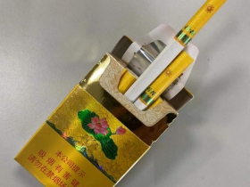 鑽石(金一品荷花)香菸價格-防偽-真假鑑別-捲菸點評-香菸圖片庫_金